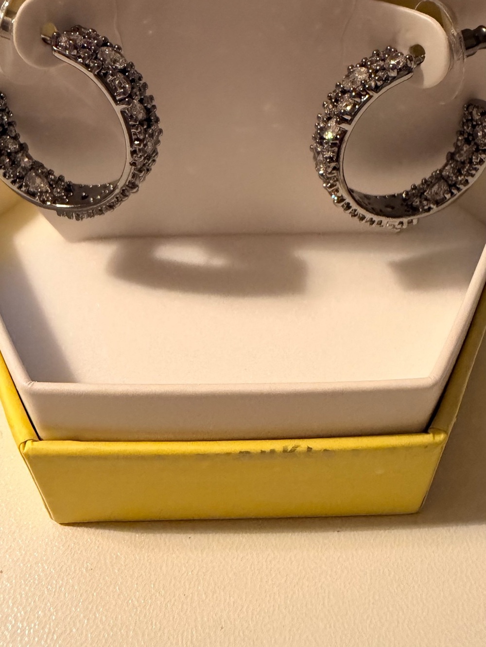 Crystal Pave Hoop Earrings - Women Jewelry - Bomb Party